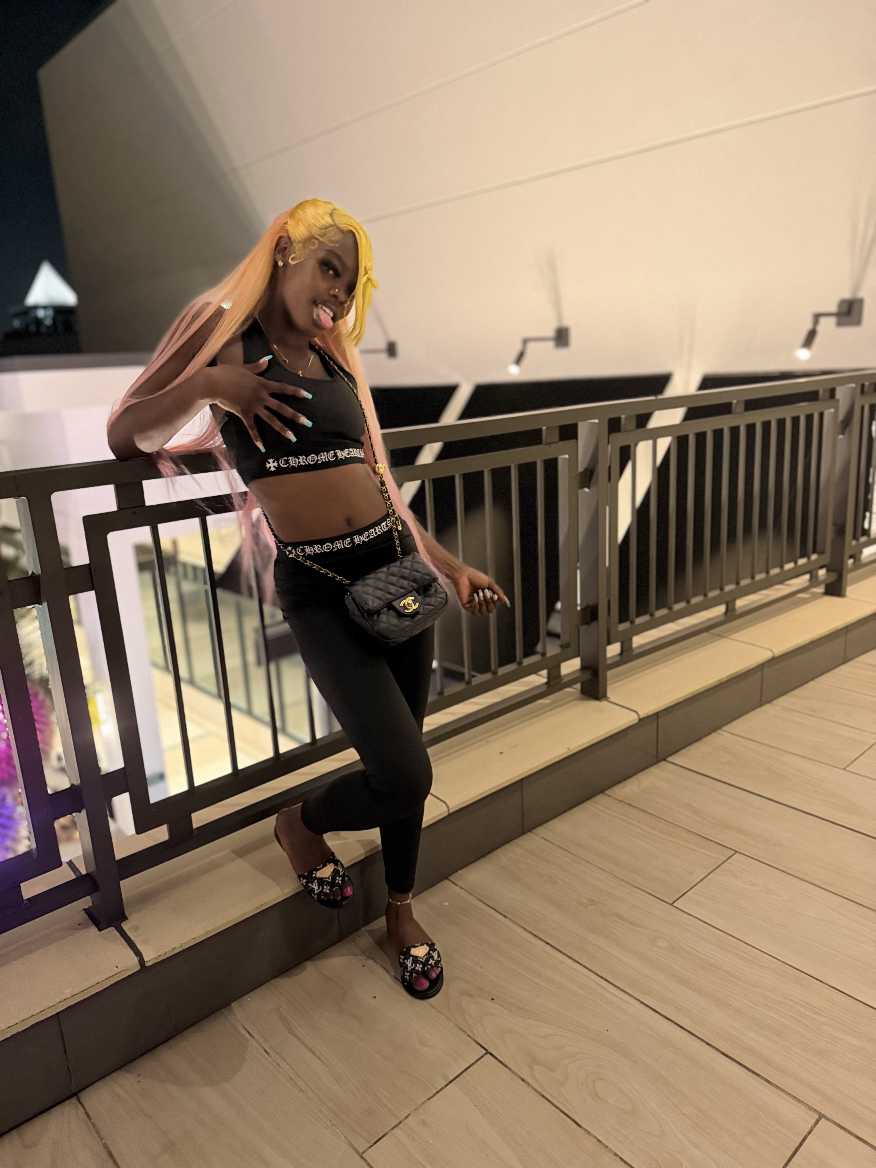 Lv Sandal + Chrome Set